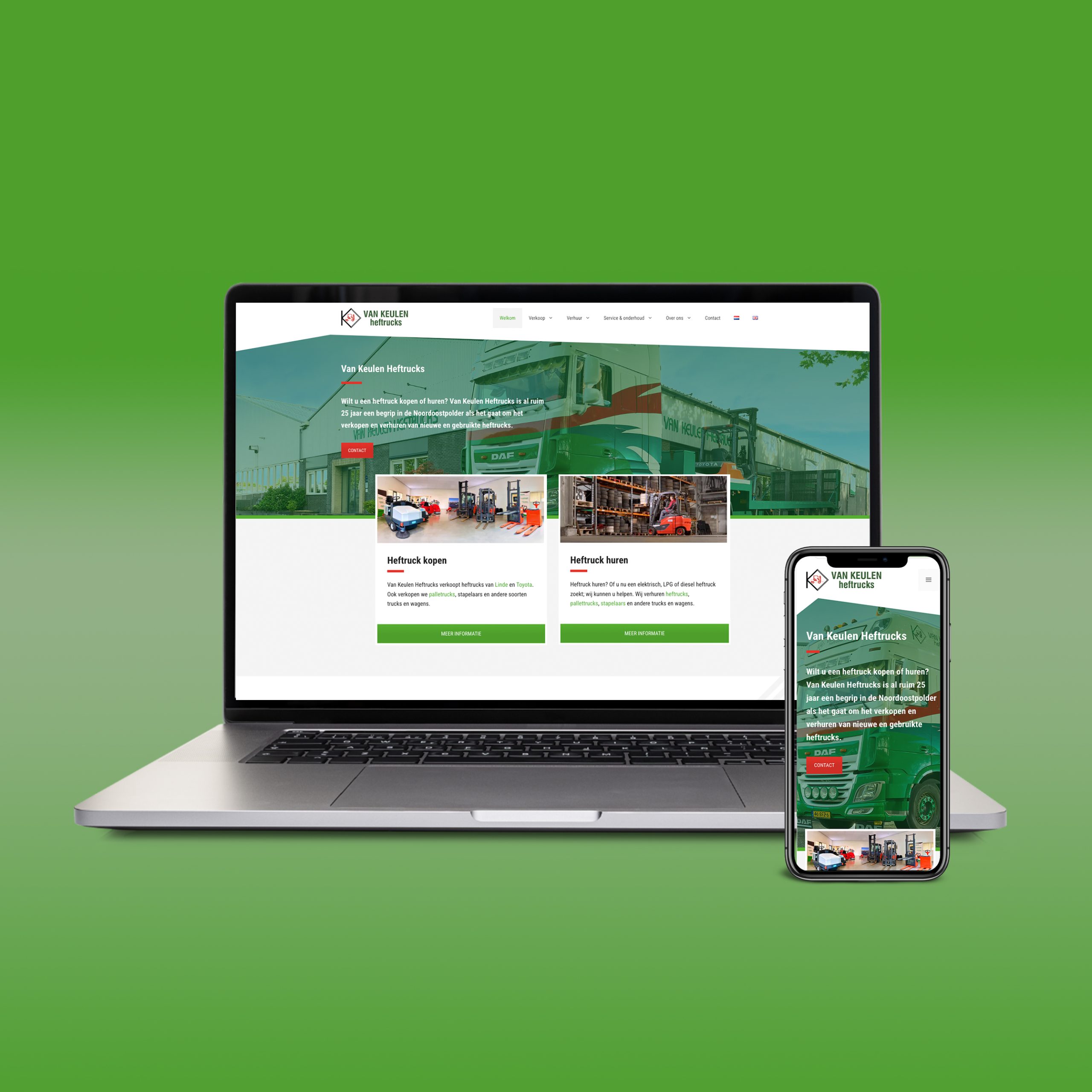 Webdesign Van Keulen Heftrucks