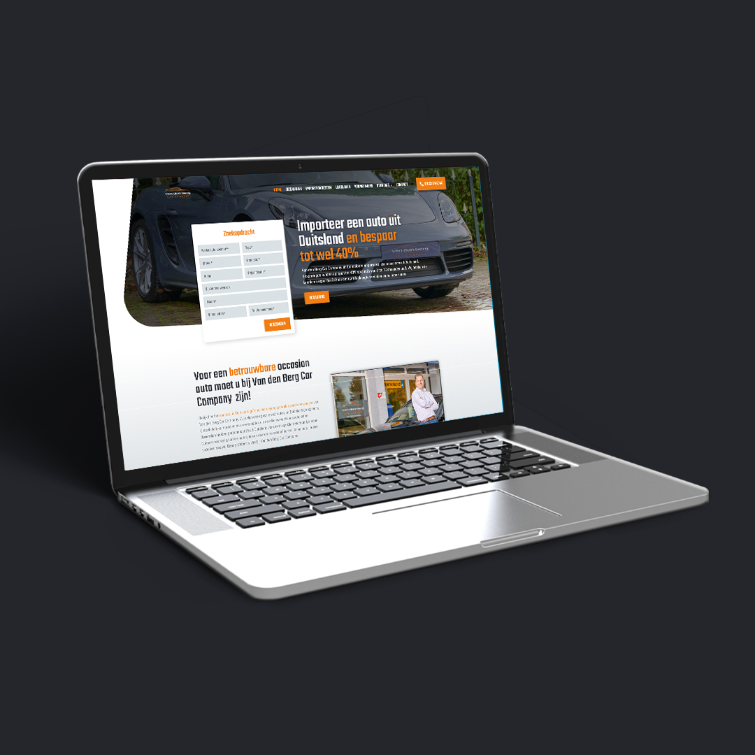 Webdesign Van den Berg Car Company